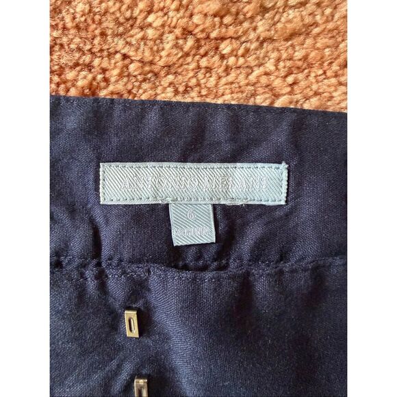 Antonio Melani Linen Blend Wide Leg Pants Women’s Size 6 High Rise Side Slits Na - Picture 4 of 8